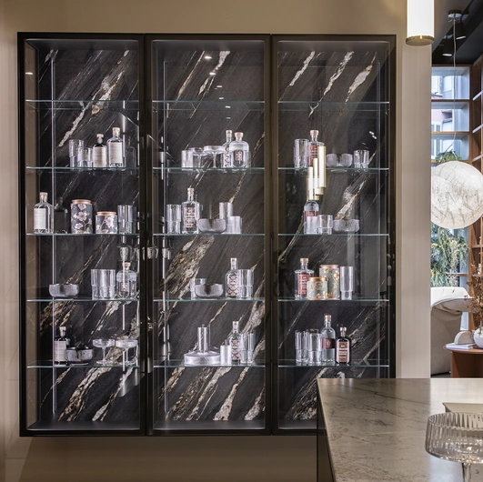 Velia wall-mounted cabinet by Novamobili