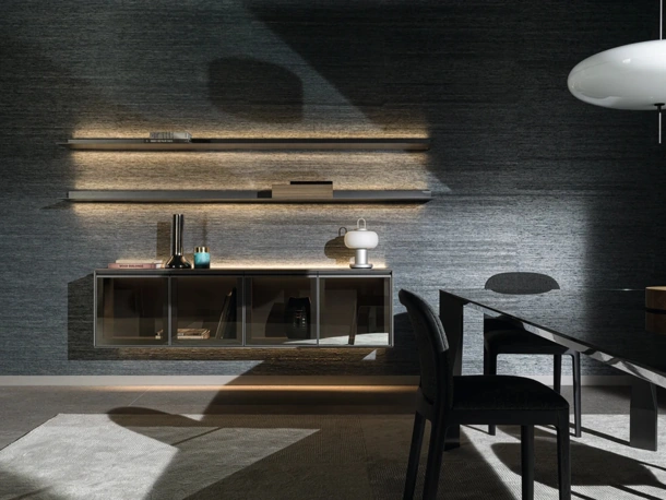 Suspended wall unit Pass Word Evolution 05 by Molteni & C