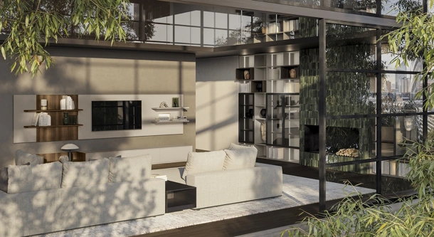 Night & Day L109 Wall Unit by Colombini Casa