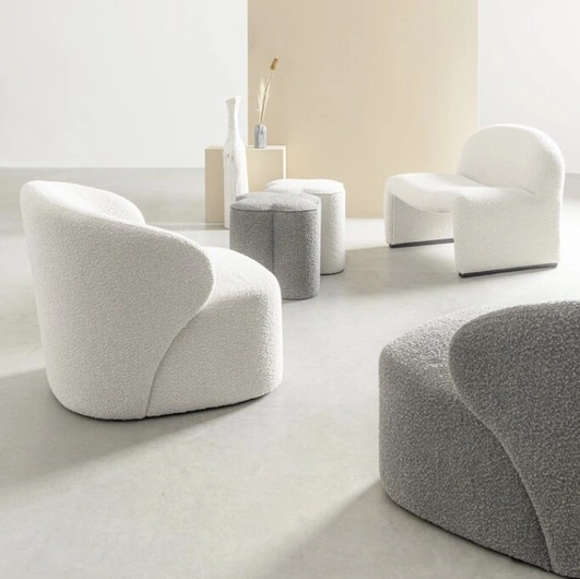 Babila fabric armchair by Bizzotto