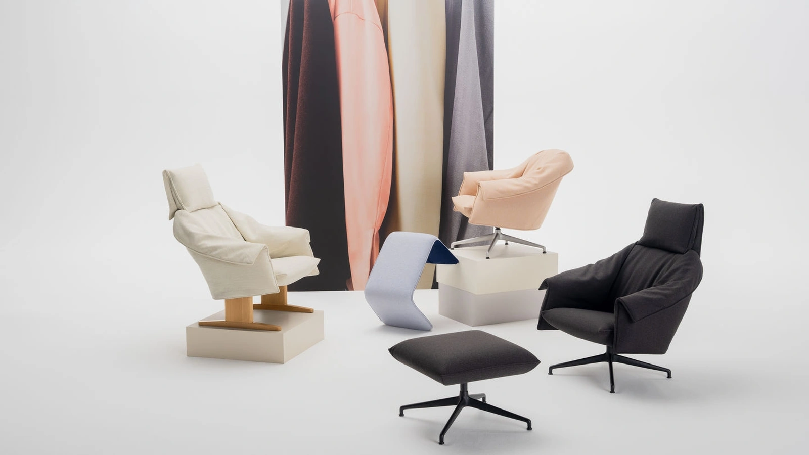 Vitra Bascule Fabric Armchair