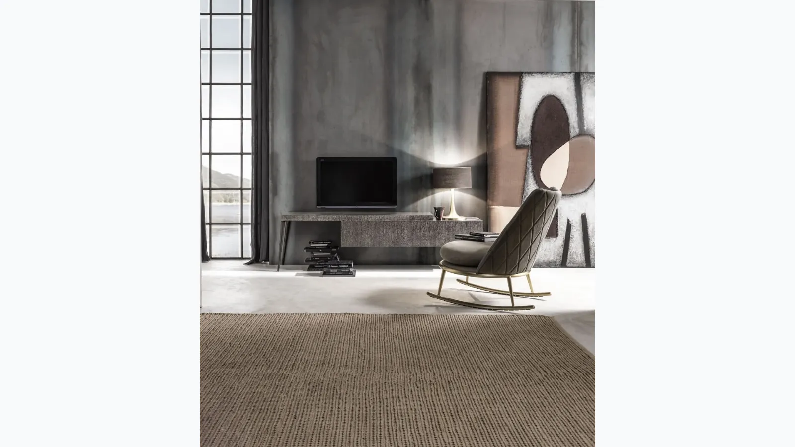 Aurora rocking armchair by Cantori