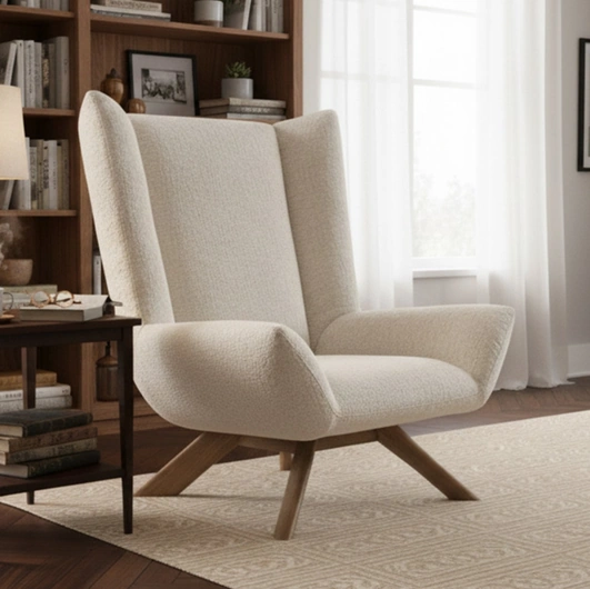 Dalia upholstered fabric armchair by Calligaris