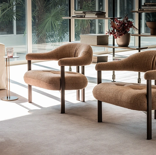 Greta Lounge fabric armchair by Cattelan Italia