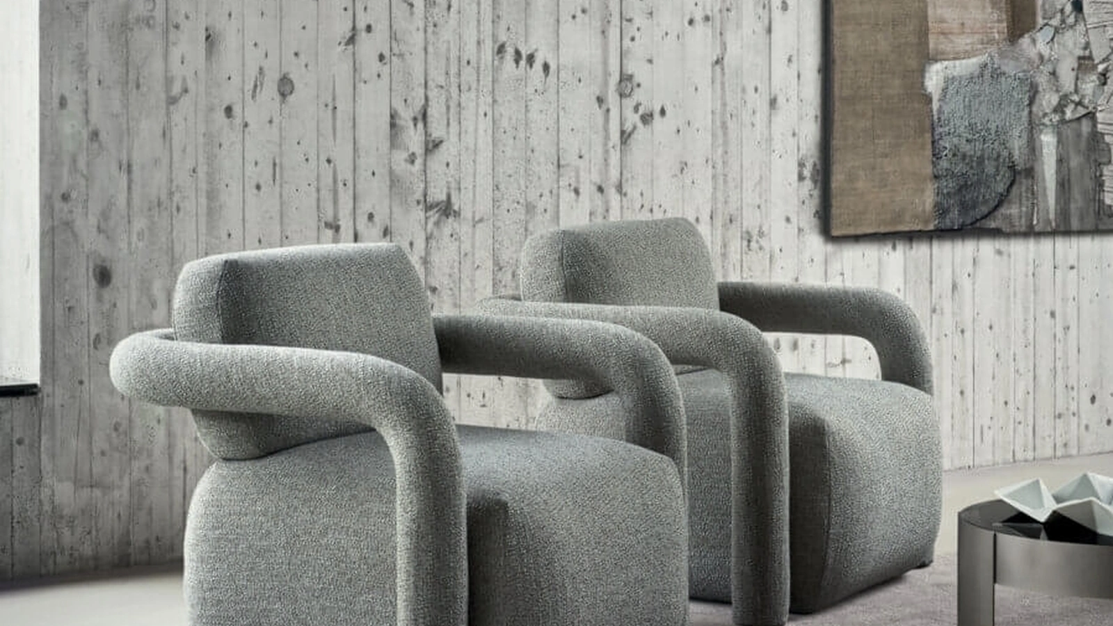 Hairpin fabric armchair by Ditre Italia