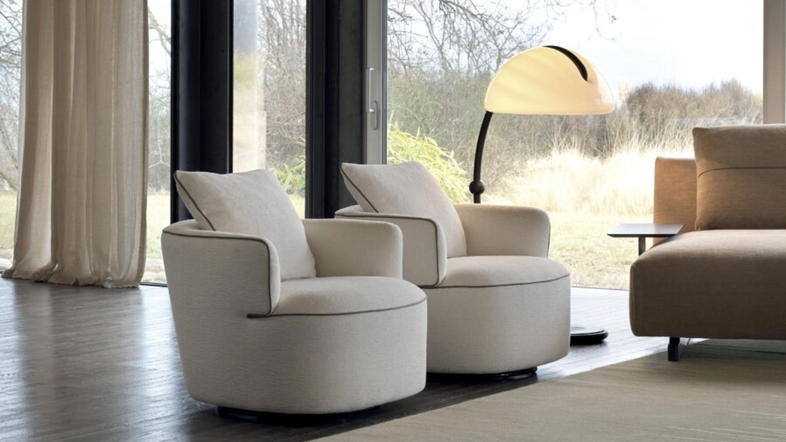 Luna fabric armchair by Ditre Italia