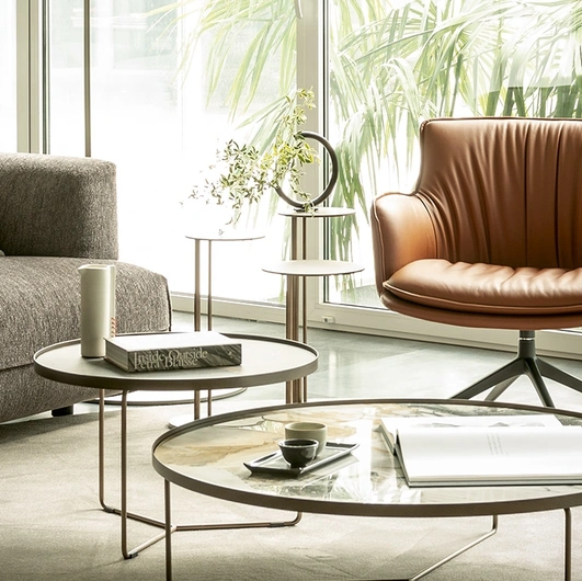 Rhonda Lounge leather armchair by Cattelan Italia
