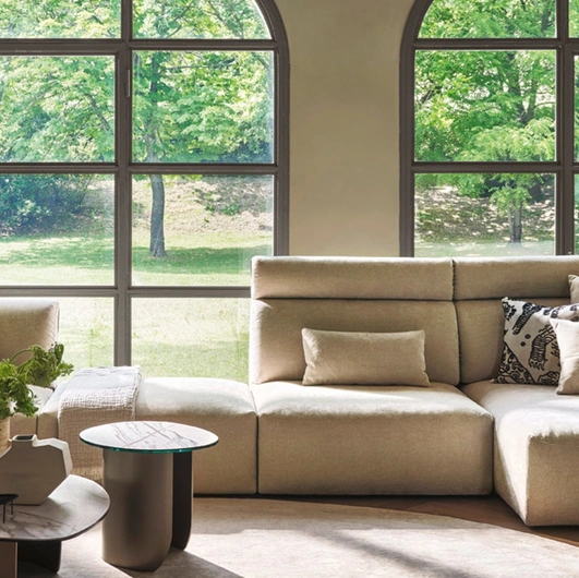 Axis sectional sofa by Calligaris