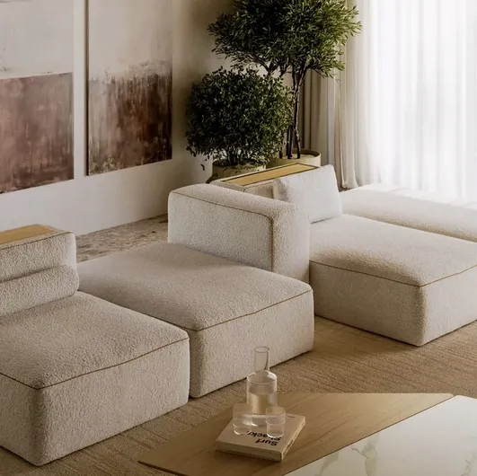 Modular sofa Blake in Bontempi fabric.