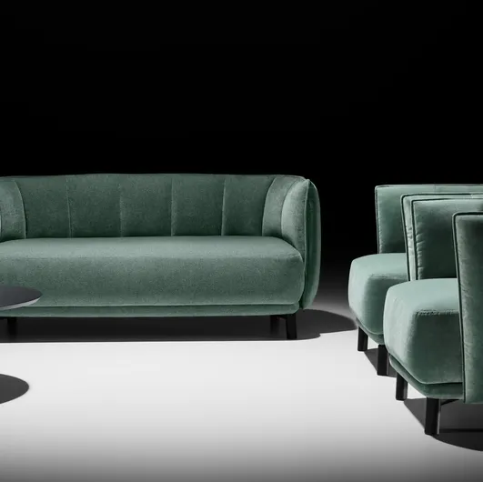 Living room in Chain fabric by Twils