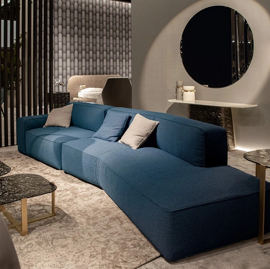 Linear sofa in Cleto fabric by Tonin Casa