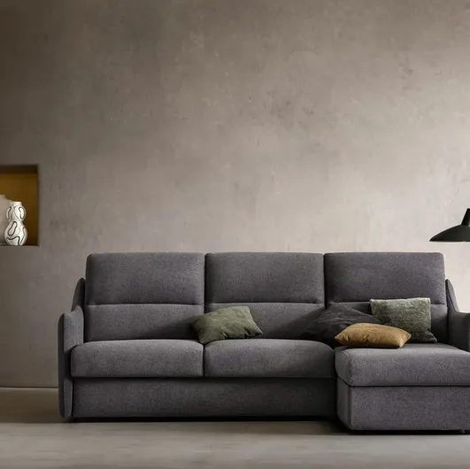 Sofa bed with peninsula Logan by Samoa
