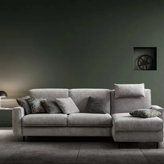 Sofa bed with peninsula Titan by Samoa