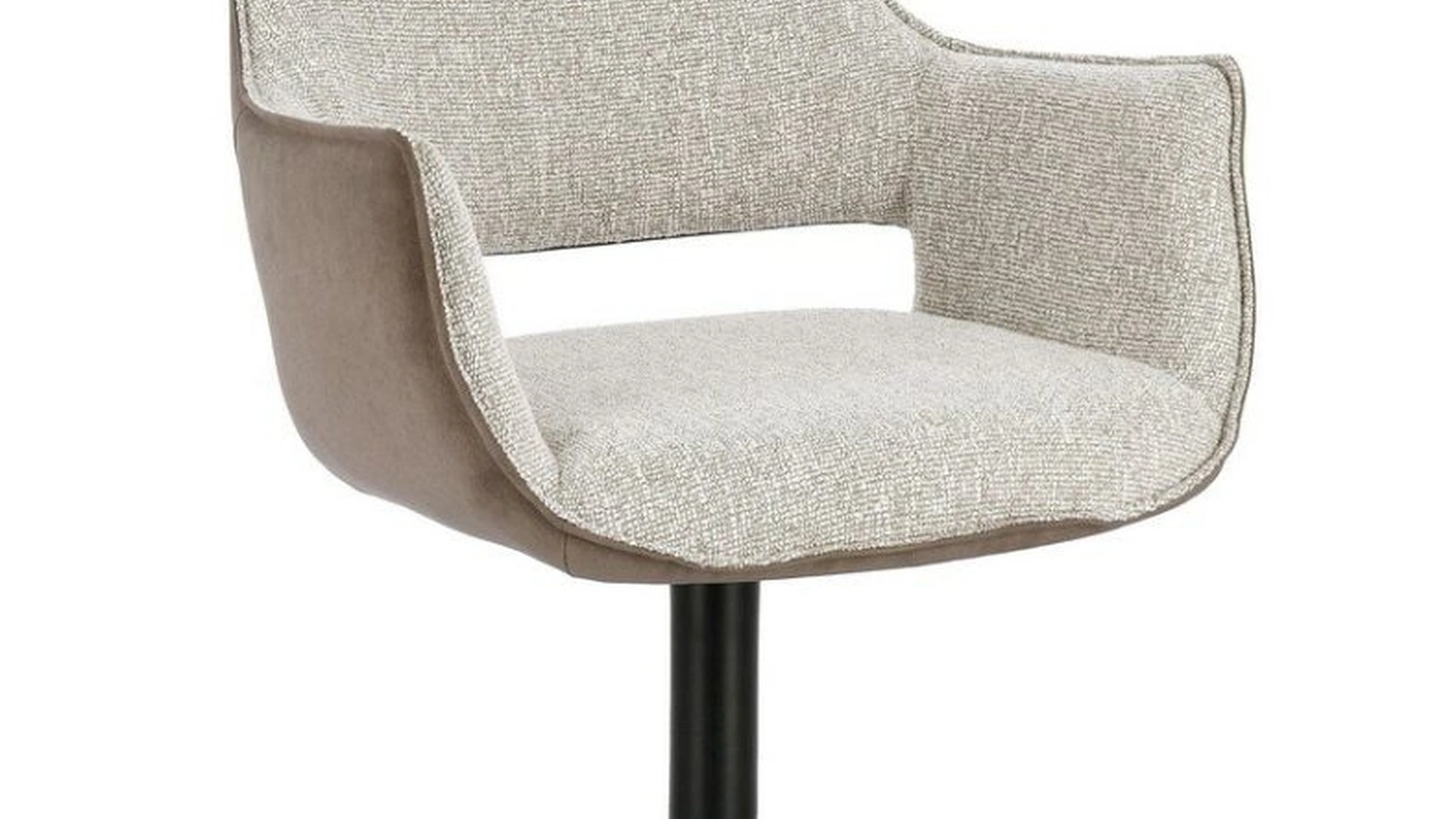 Adellinde Lodge Chair in upholstered fabric and leather by Bizzotto