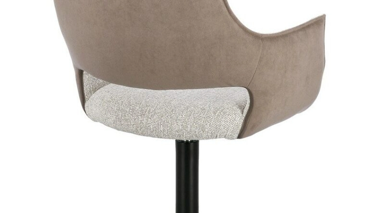 Adellinde Lodge Chair in upholstered fabric and leather by Bizzotto