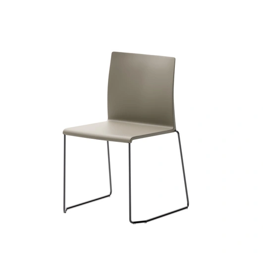 Amelie stackable chair in technopolymer by Veneta Cucine.