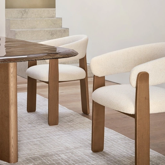 Anthea upholstered chair by Calligaris