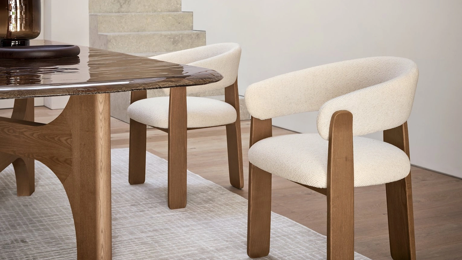 Anthea upholstered chair by Calligaris