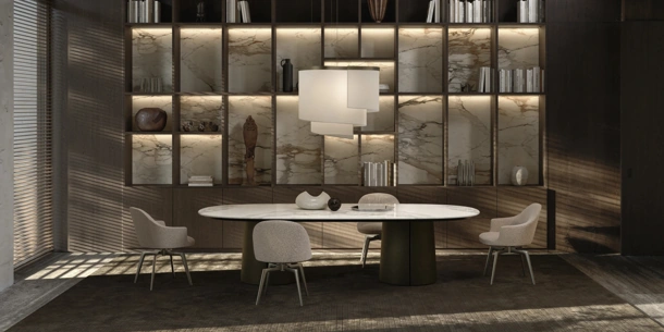 Atelia Upholstered Chair by Molteni & C