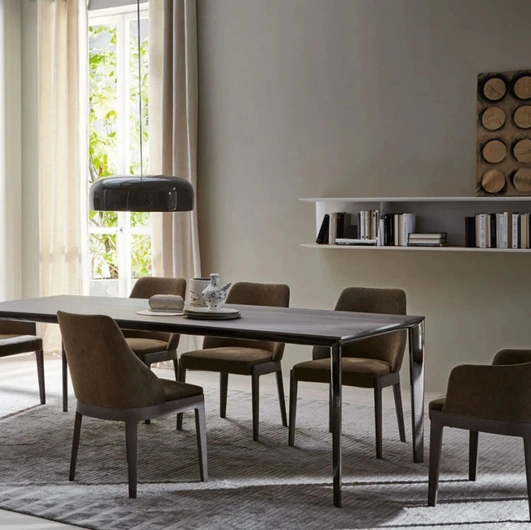 Fabric chair with or without arms Chelsea by Molteni & C