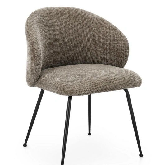 Gesien chair in upholstered fabric by Bizzotto