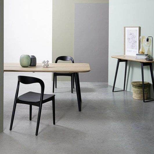Miley black chair by Bizzotto