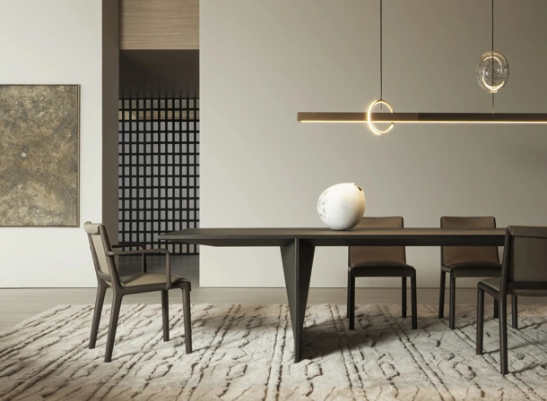 Janet leather chair by Molteni & C