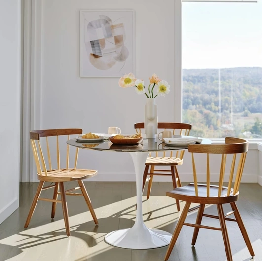Nakashima Straight-Back Chair by Knoll