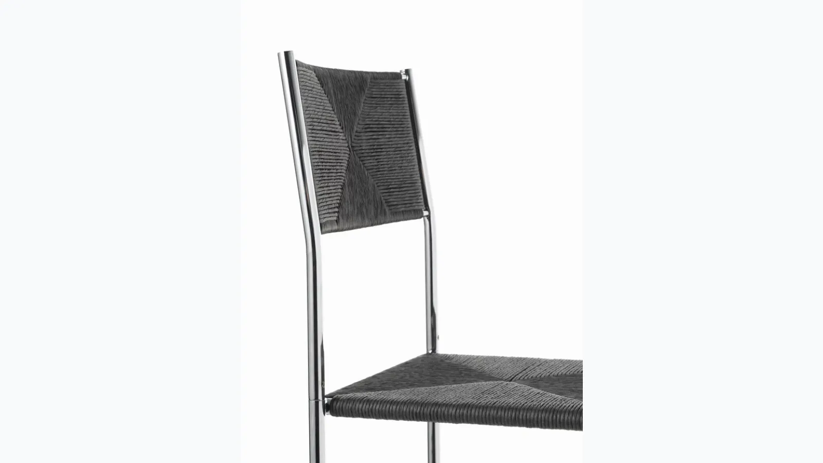 Paludis chair in straw and metal by Alias.