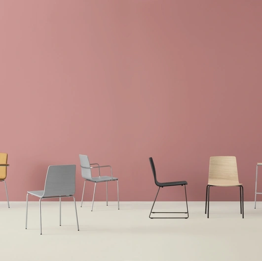 Inga chair in technopolymer and steel by Pedrali