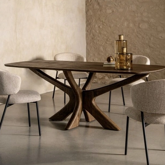 Garcia wooden table by Bizzotto