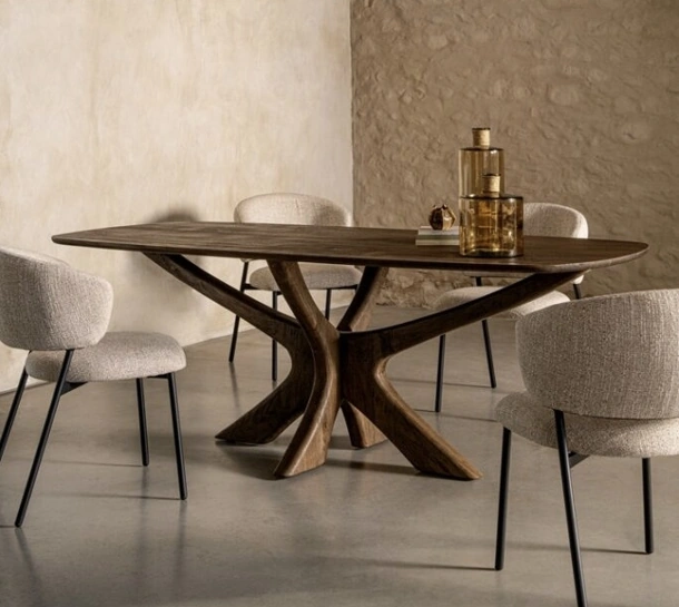 Garcia wooden table by Bizzotto