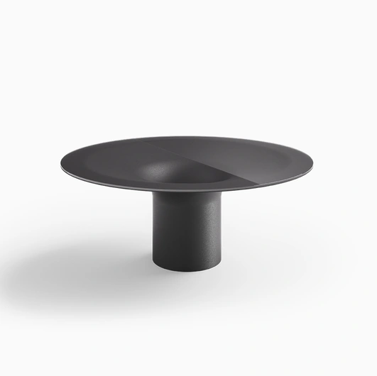 Helicon Table with Desalto glass top