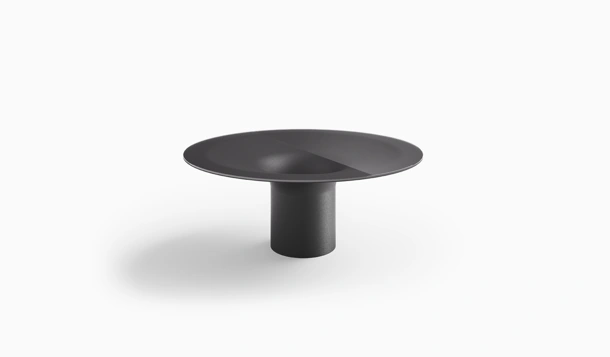 Helicon Table with Desalto glass top
