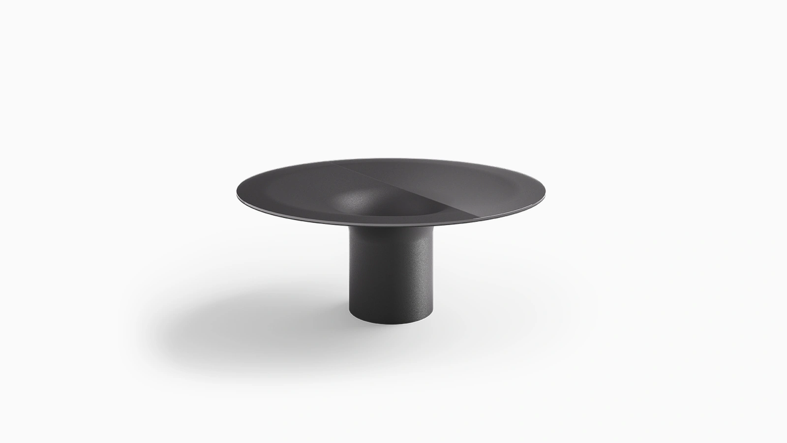 Helicon Table with Desalto glass top