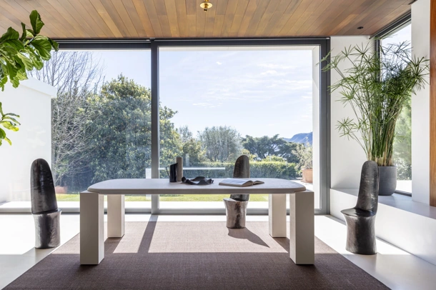 Hero Table with stone-effect finish by Mogg