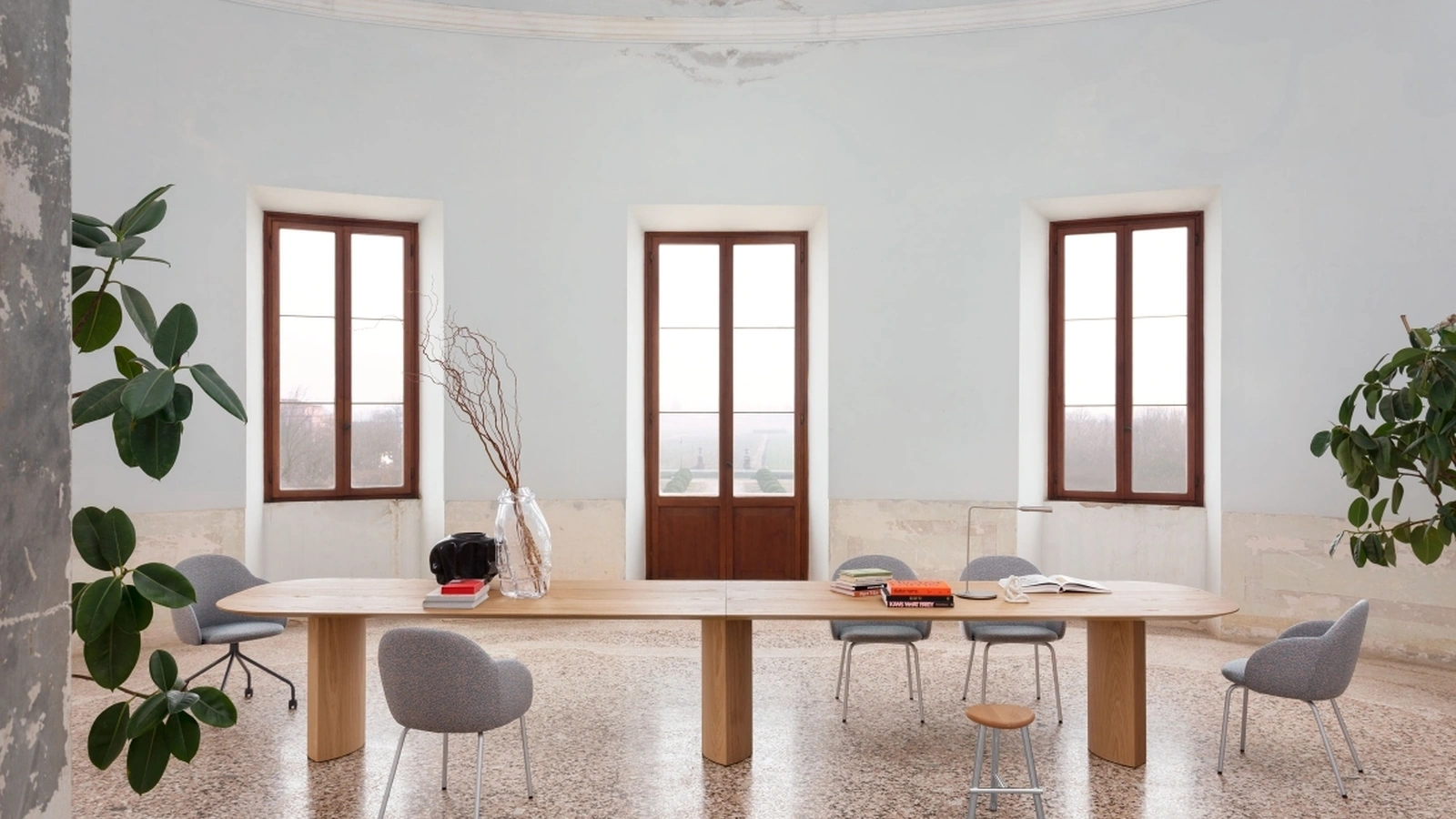 Plauto Maxxxi wooden table by Miniforms