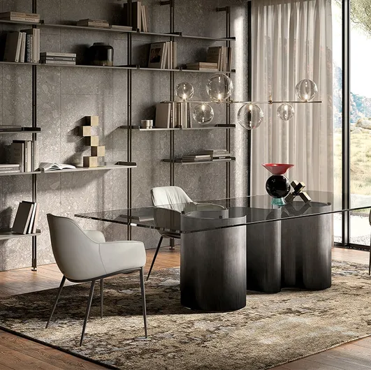 Table Paper Glass by Cattelan Italia