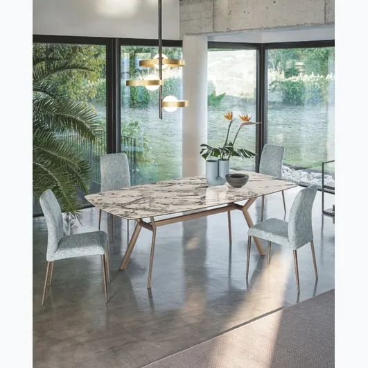 Paradise ceramic table by Riflessi.