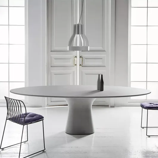 Podium cement table by Bontempi.