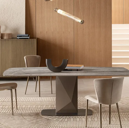 Sabino ceramic table by Riflessi.