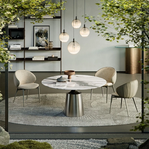 Yoda Marble Round Table by Cattelan Italia
