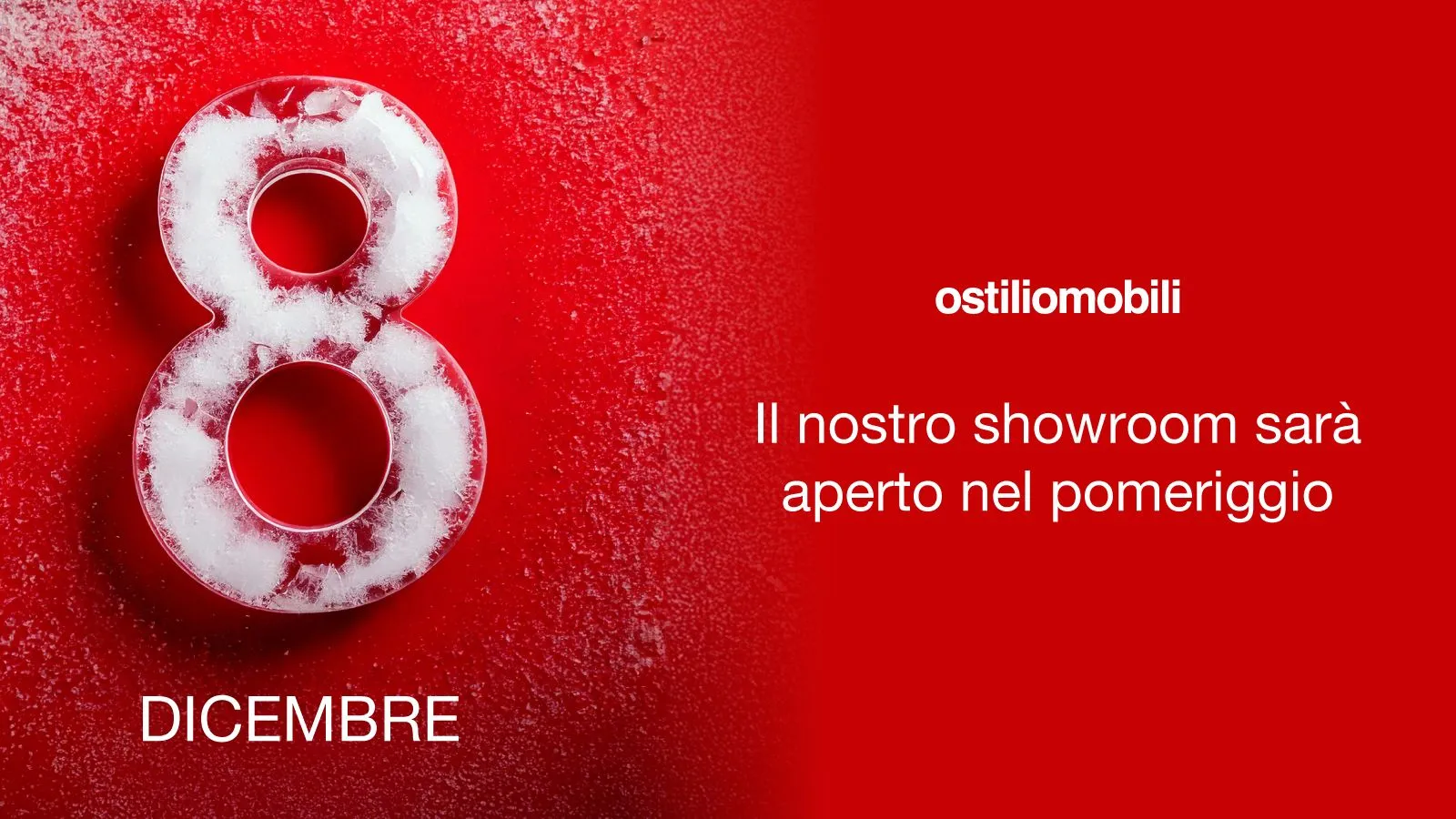 Feast of the Immaculate Conception - Showroom open in the afternoon