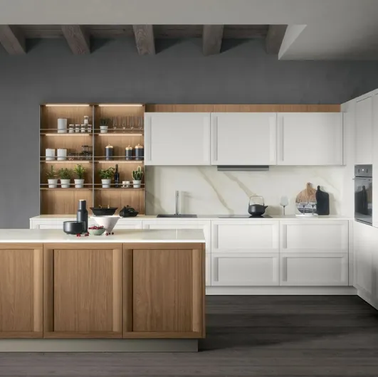 Classic kitchen with Bellaria 04 island by Forma Cucine