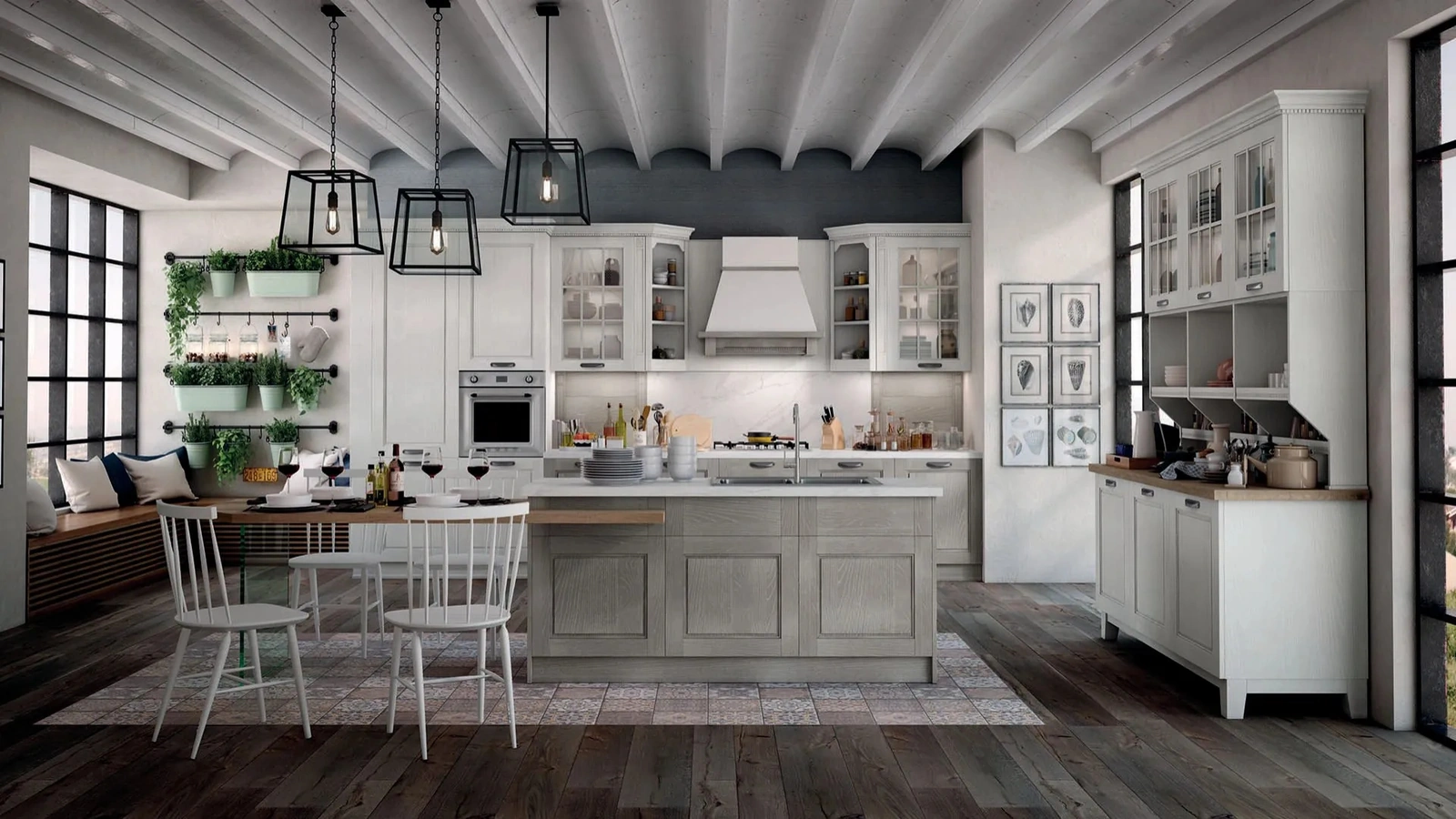 Classic Ash Kitchen Virginia 02 by Stosa