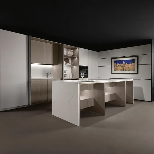 Design Kitchen with K table island + Viva by Maistri