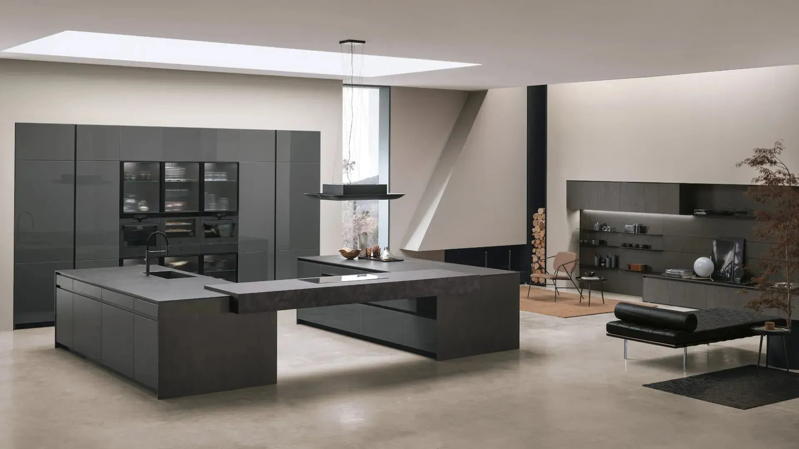 Modern Kitchen with double island Aliant 04 by Stosa