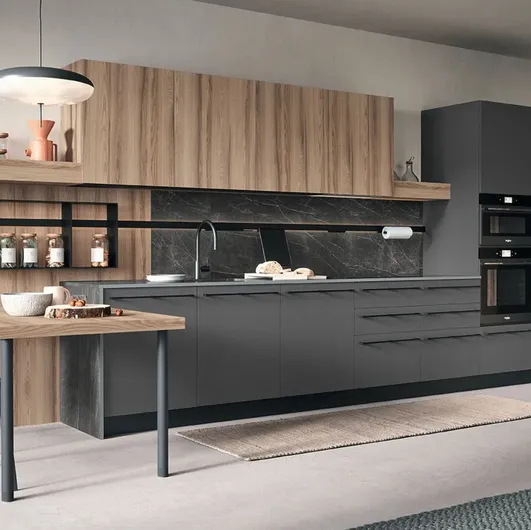 Modern kitchen with island Colibrì 05 by Forma Cucine