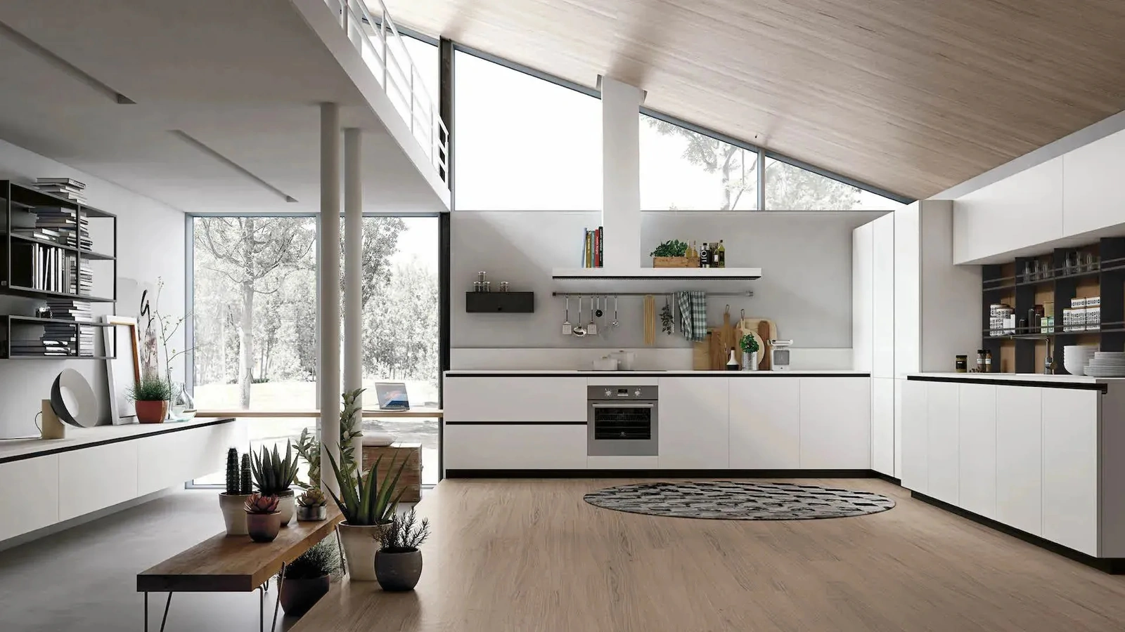 Stosa Modern Corner Kitchen Color Trend 05