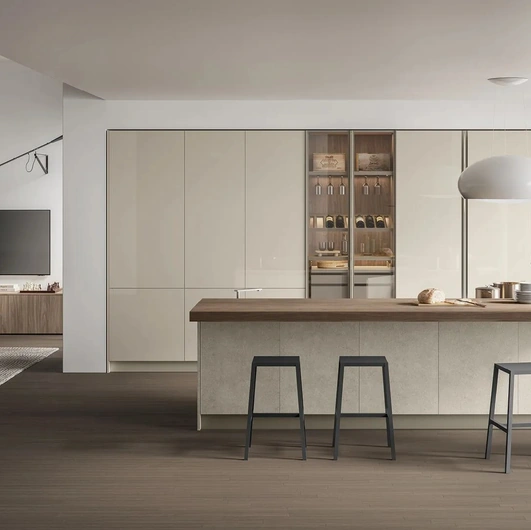 Modern Kitchen with Aliant 02 Island by Stosa